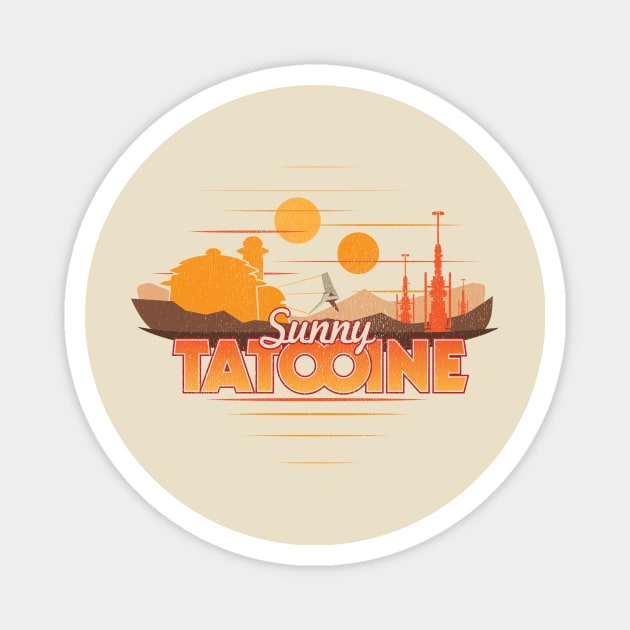 Sunny Tatooine Magnet by CoryFreemanDesign